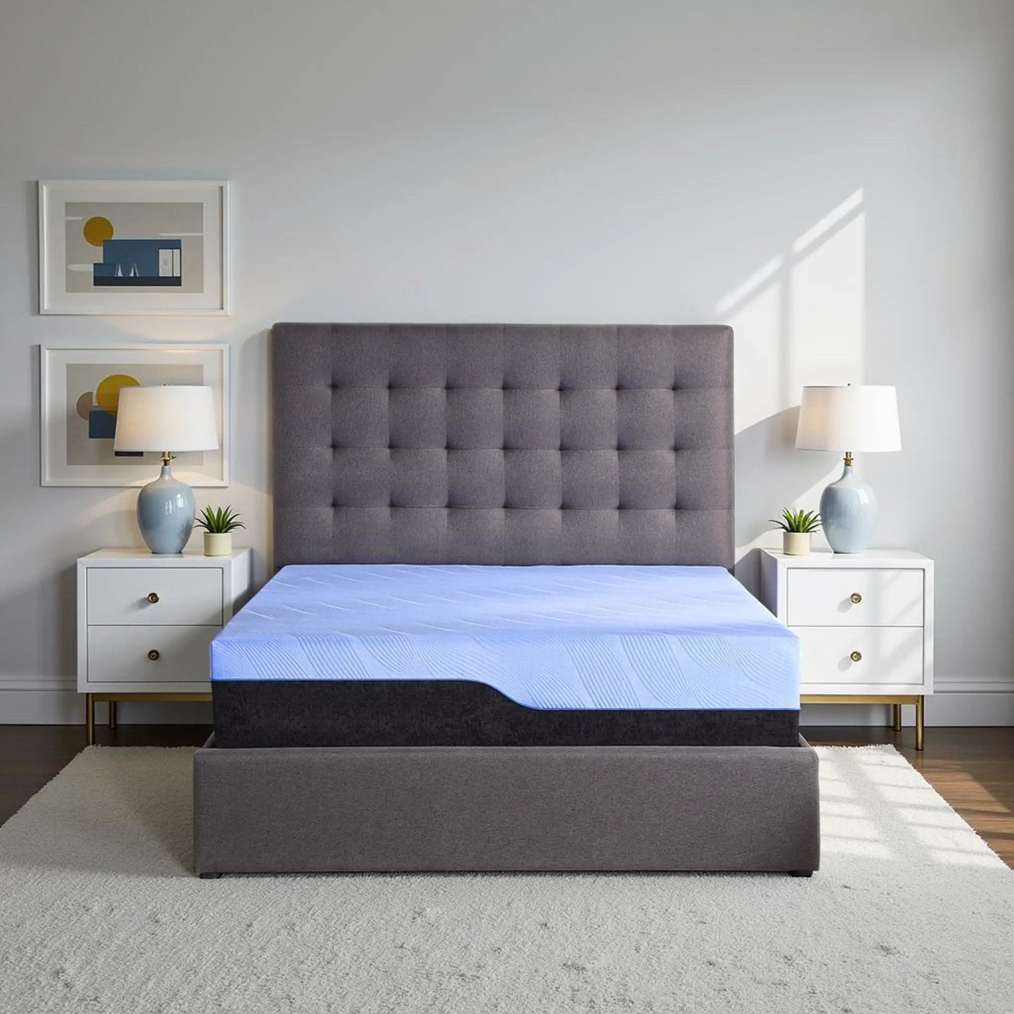 Refresh - 12" Hybrid Cooling Fast Responding Latex Foam And Coil Mattress by HouseOfZazla