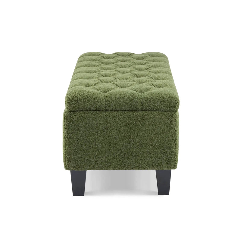 Ottoman Bench & Storage - Green by HouseOfZazla
