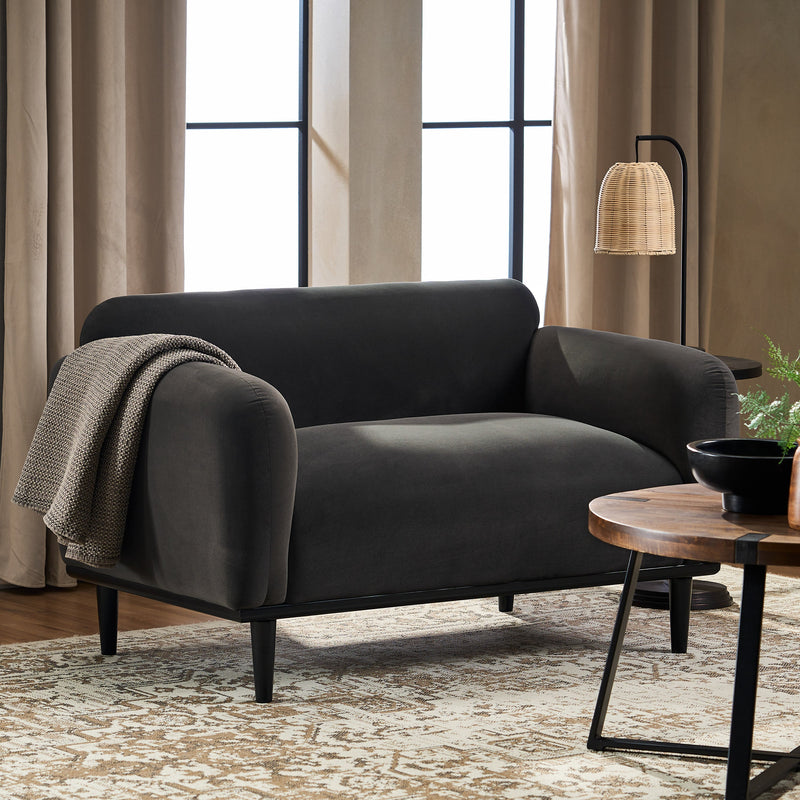 Loveseat Sofa - 50" Dark by HouseOfZazla