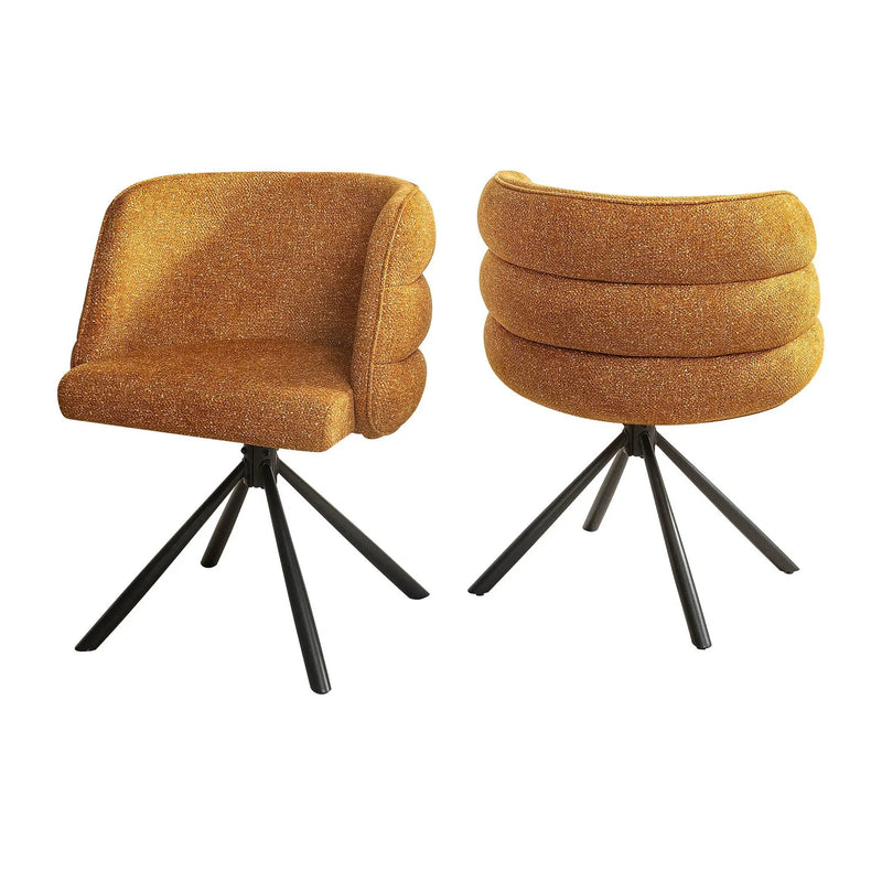 270 Degree Swivel Upholstered Desk Chairs (Set of 2) by Unique Piece Furniture