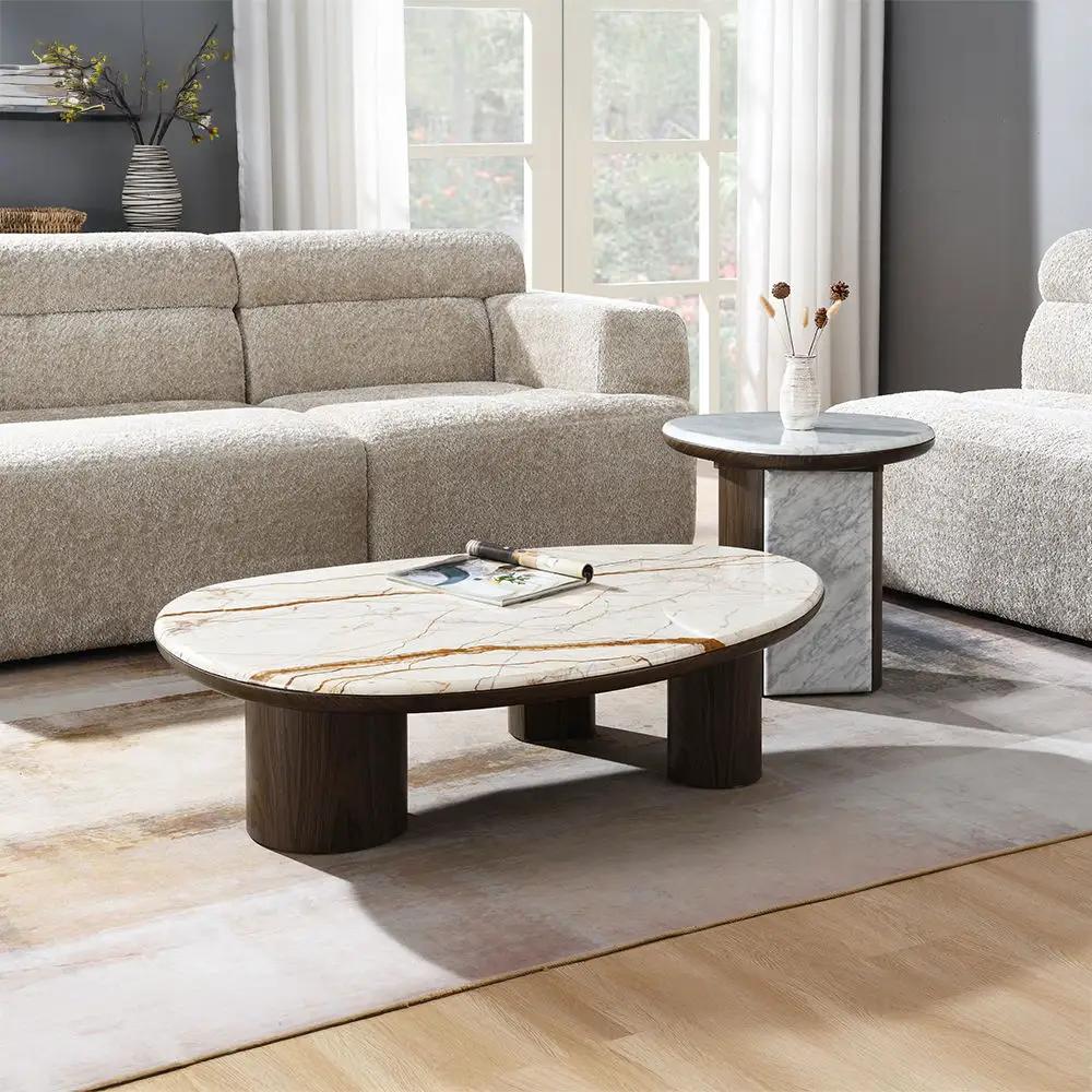 Haidar - Table With Marble Top by Unique Piece Furniture