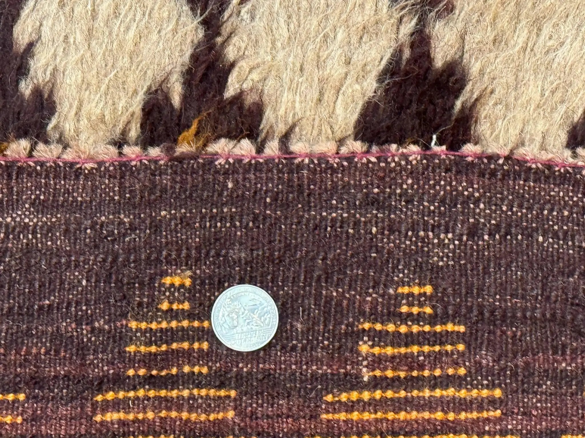 Shaggy Balouch Rug 3x4, Tribal Rug, Afghan Rug, Brown, Multicolor by Jewel Rugs