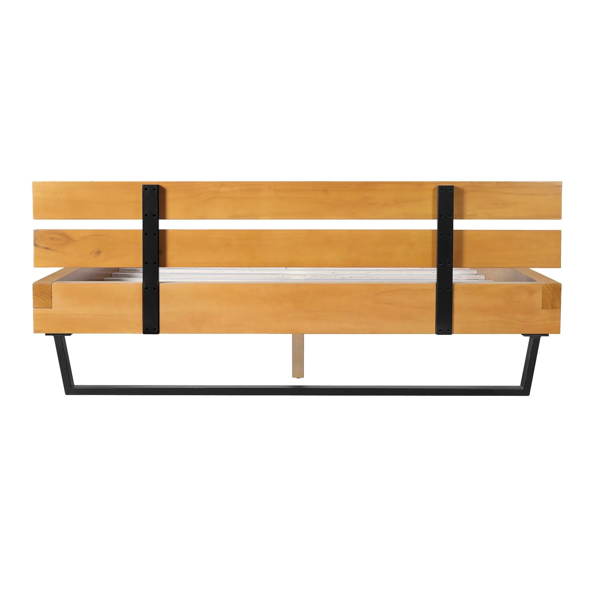 Pine Wood Bed Frame Queen Size by HouseOfZazla