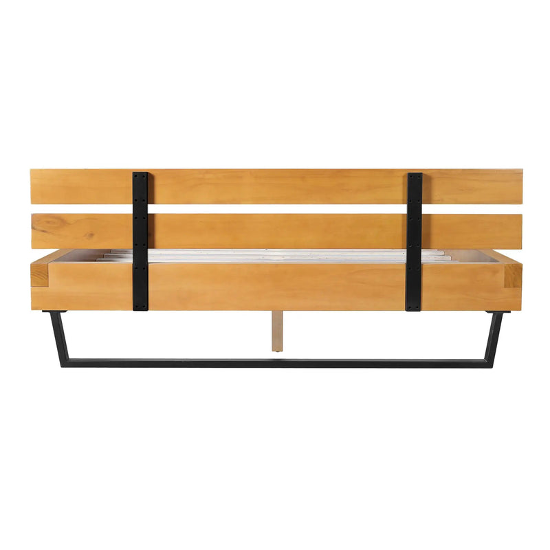 Pine Wood Bed Frame Queen Size by HouseOfZazla