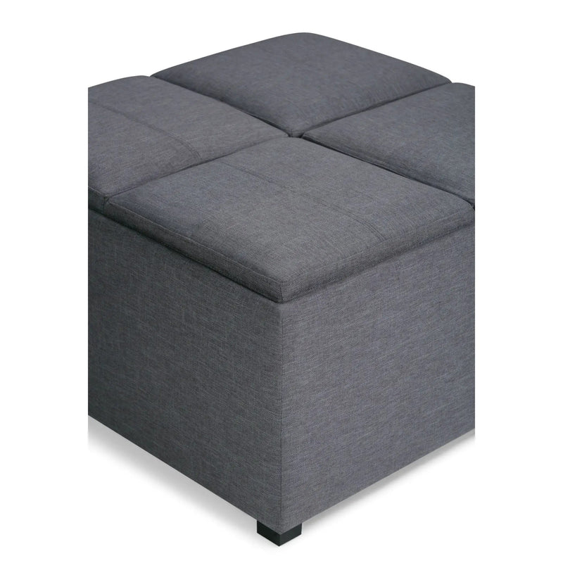 Avalon - Square Coffee Table, Storage Ottoman by Unique Piece Furniture