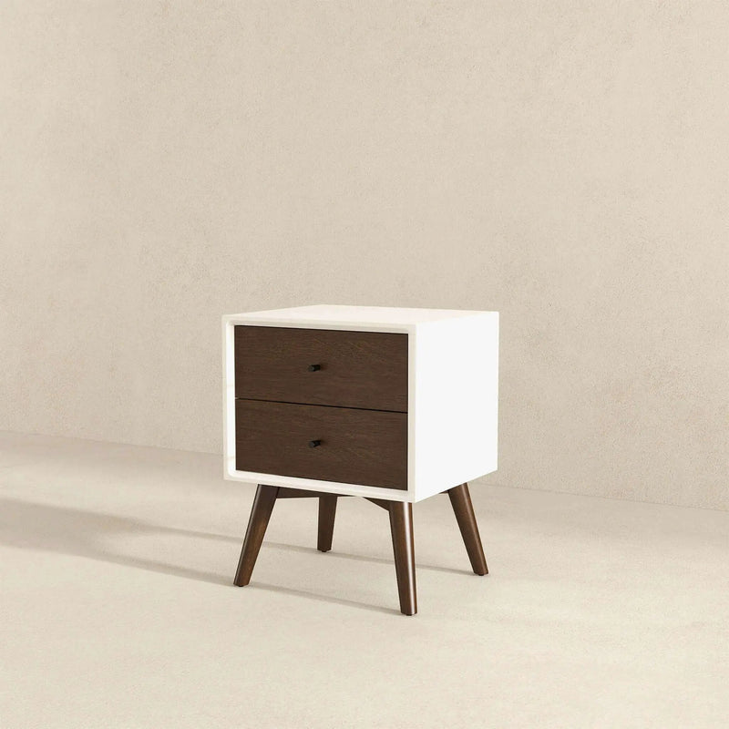 Caroline - Mid-Century Modern Style Night Stand 2 Drawer by Unique Piece Furniture