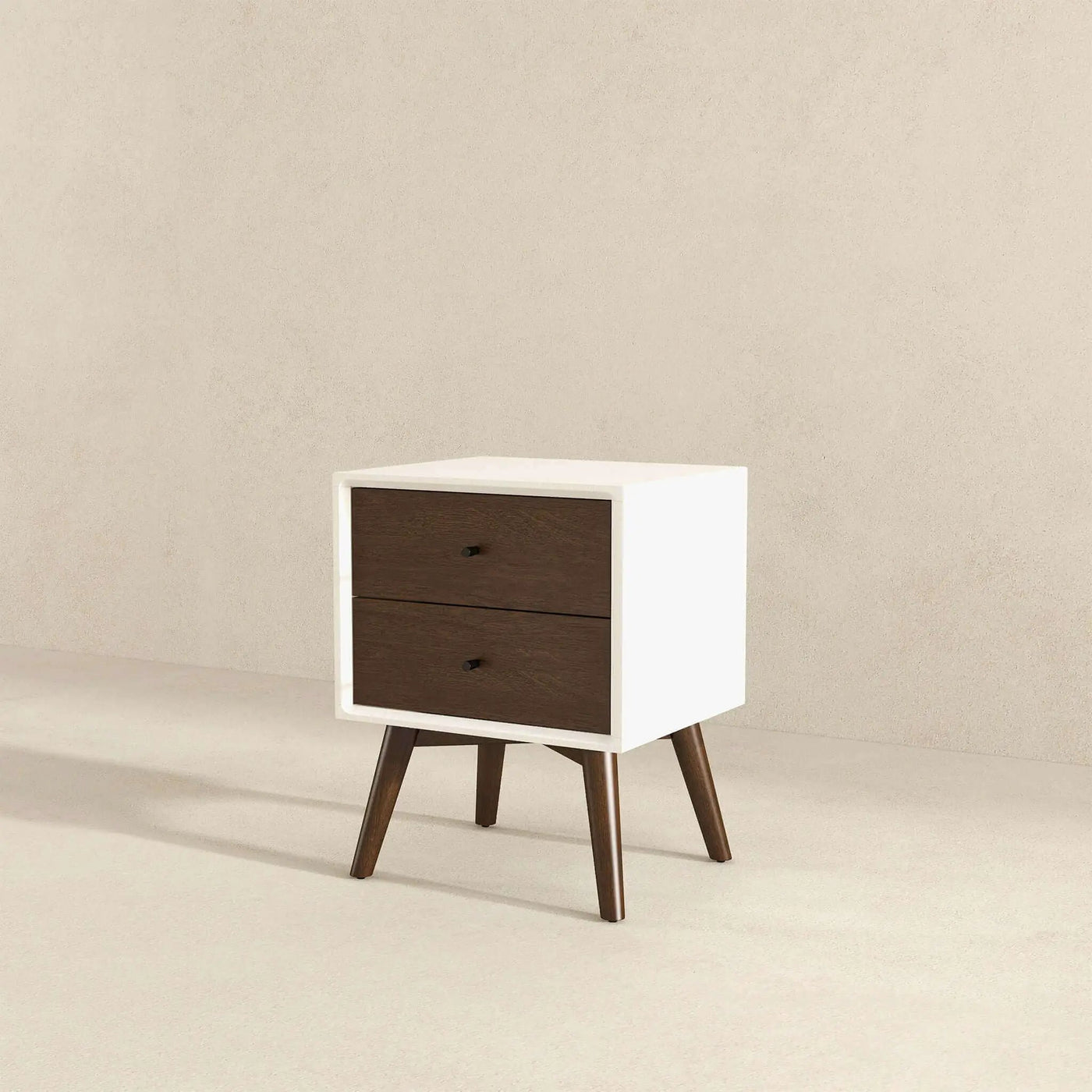 Caroline - Mid-Century Modern Style Night Stand 2 Drawer by Unique Piece Furniture