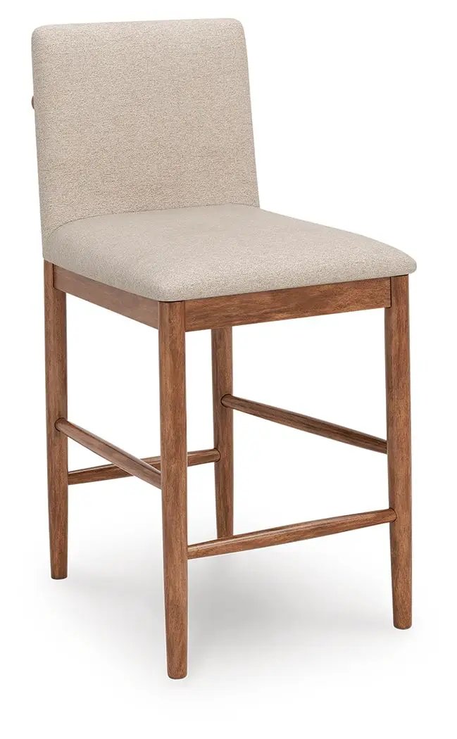 Isanti - Upholstered Barstool (Set of 2) - Light Brown by Unique Piece Furniture