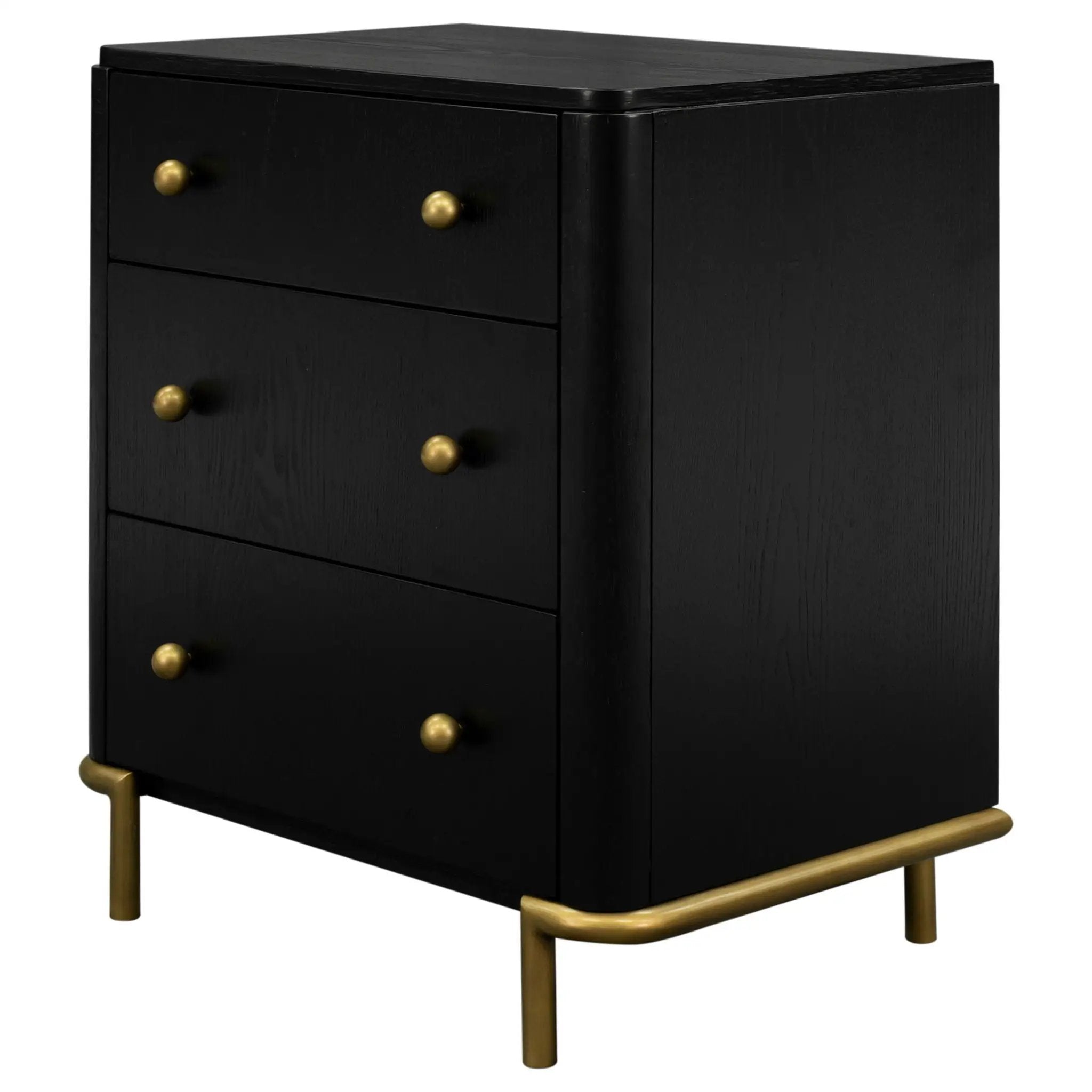 Arini 3-drawer Nightstand Black by Unique Piece Furniture