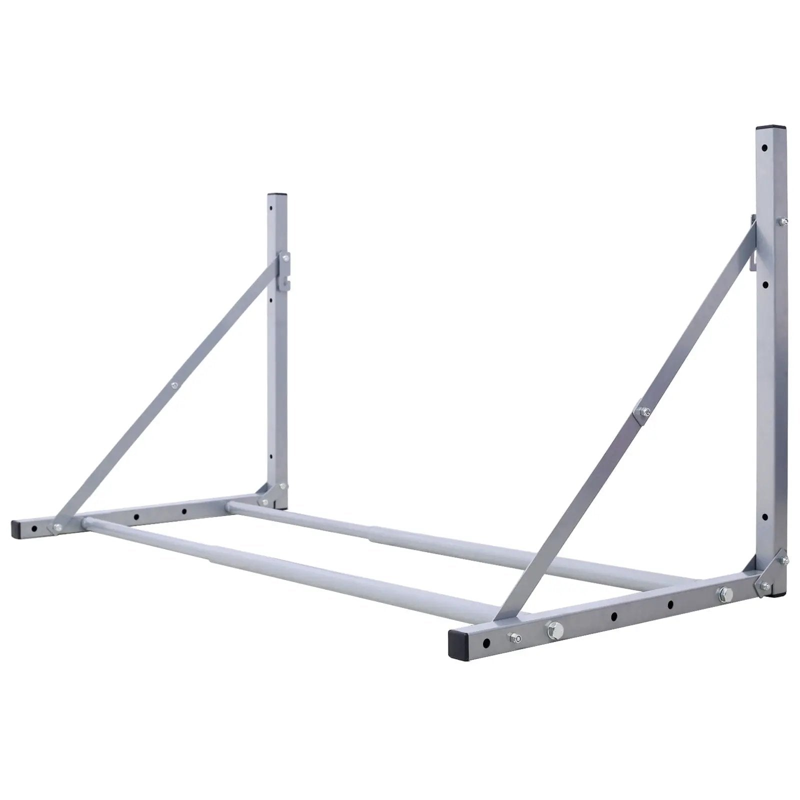 Wall-Mounted Folding Tire Storage, 30.5 To 50.5" Wide, Supports 300 Pounds - Silver by HouseOfZazla