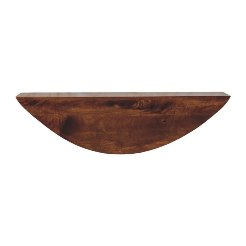 Crescent - Floating Wall Shelf - Brown by HouseOfZazla