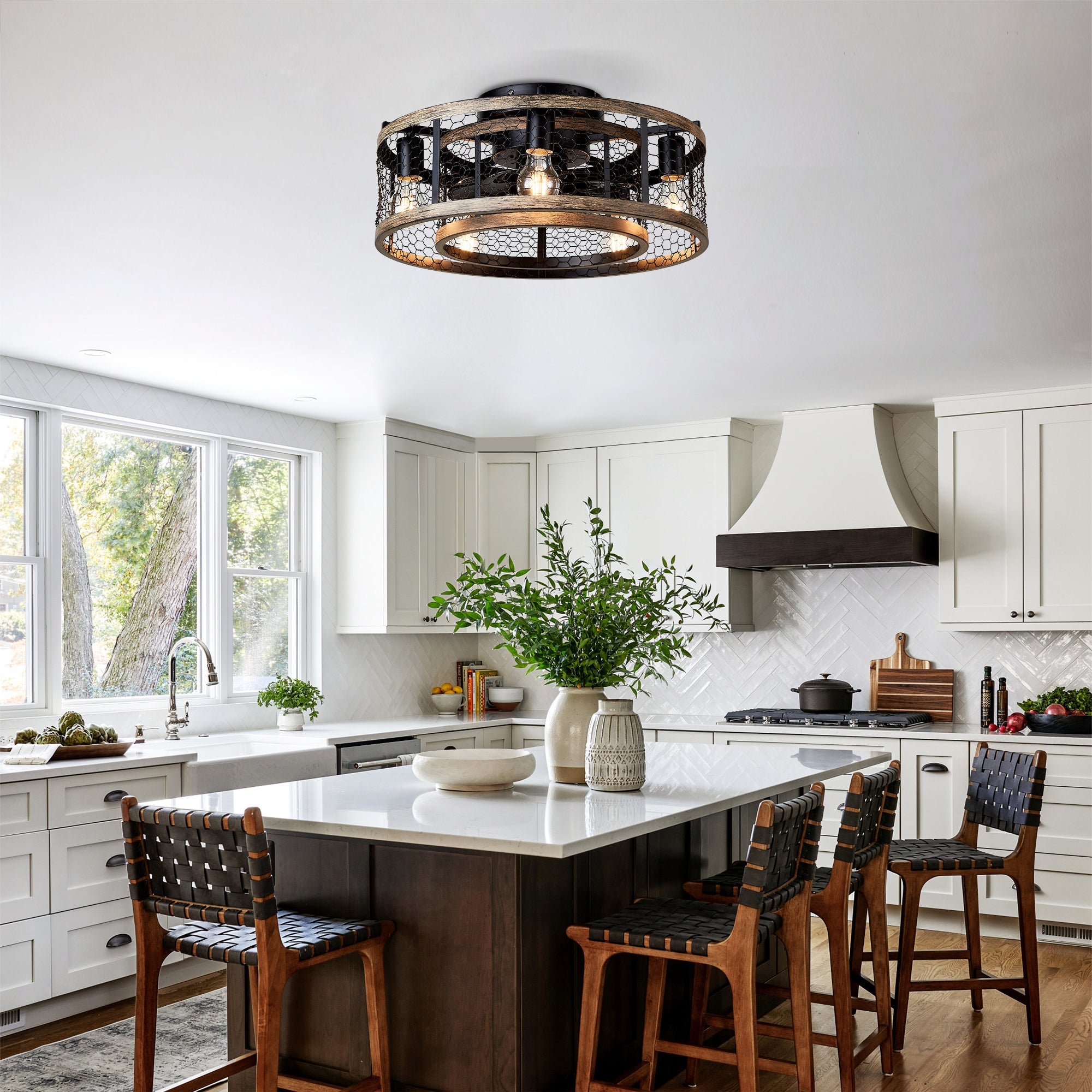 20'' Cage Ceiling Fan With Remote Control by HouseOfZazla