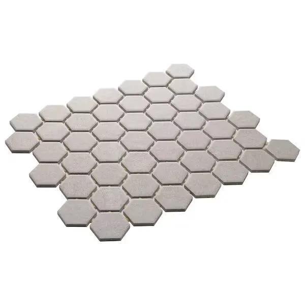 Open Box Daltile Nova Falls Gray 10 in. x 12 in. Glazed Ceramic Hexagon Mosaic Tile (9.72 sq. ft./Case) by Selzalot