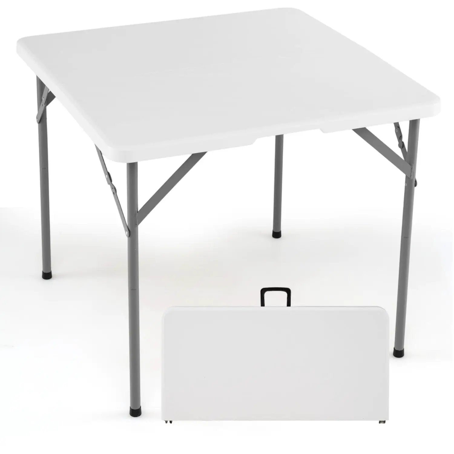 34 Inch Square Folding Card Table with Carrying Handle by DirectDeals