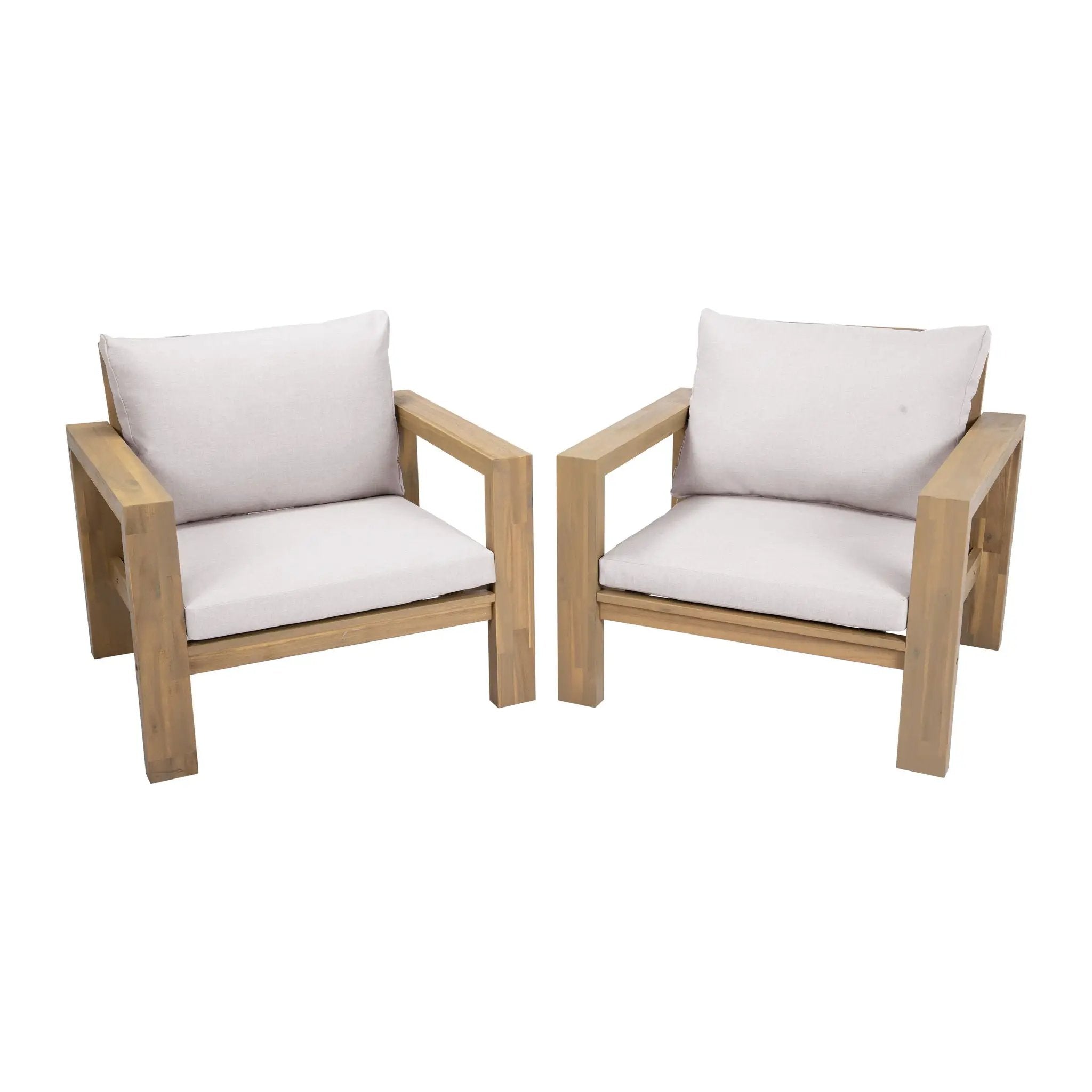 Stylish Outdoor Chair Set With Cushions For Garden (Set of 2) by HouseOfZazla