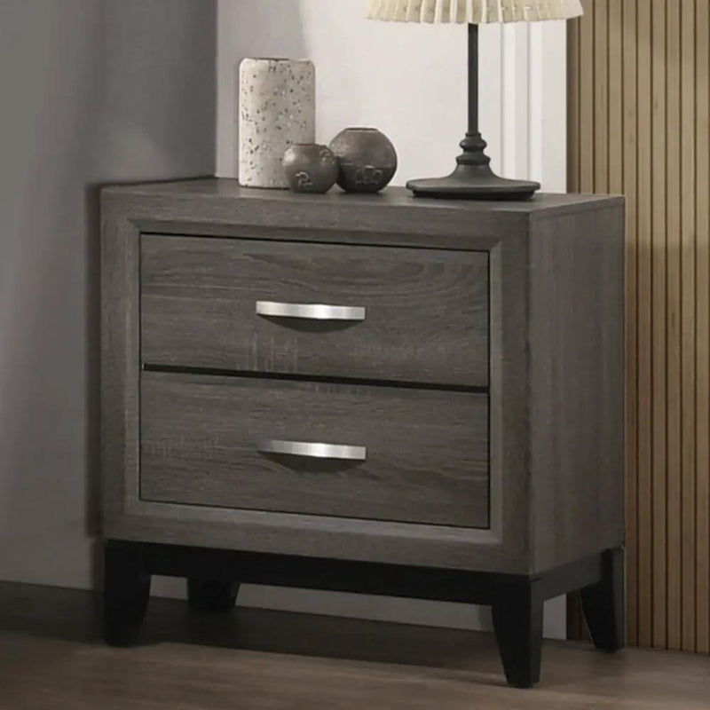 Valdemar - Nightstand - Weathered Gray by Unique Piece Furniture