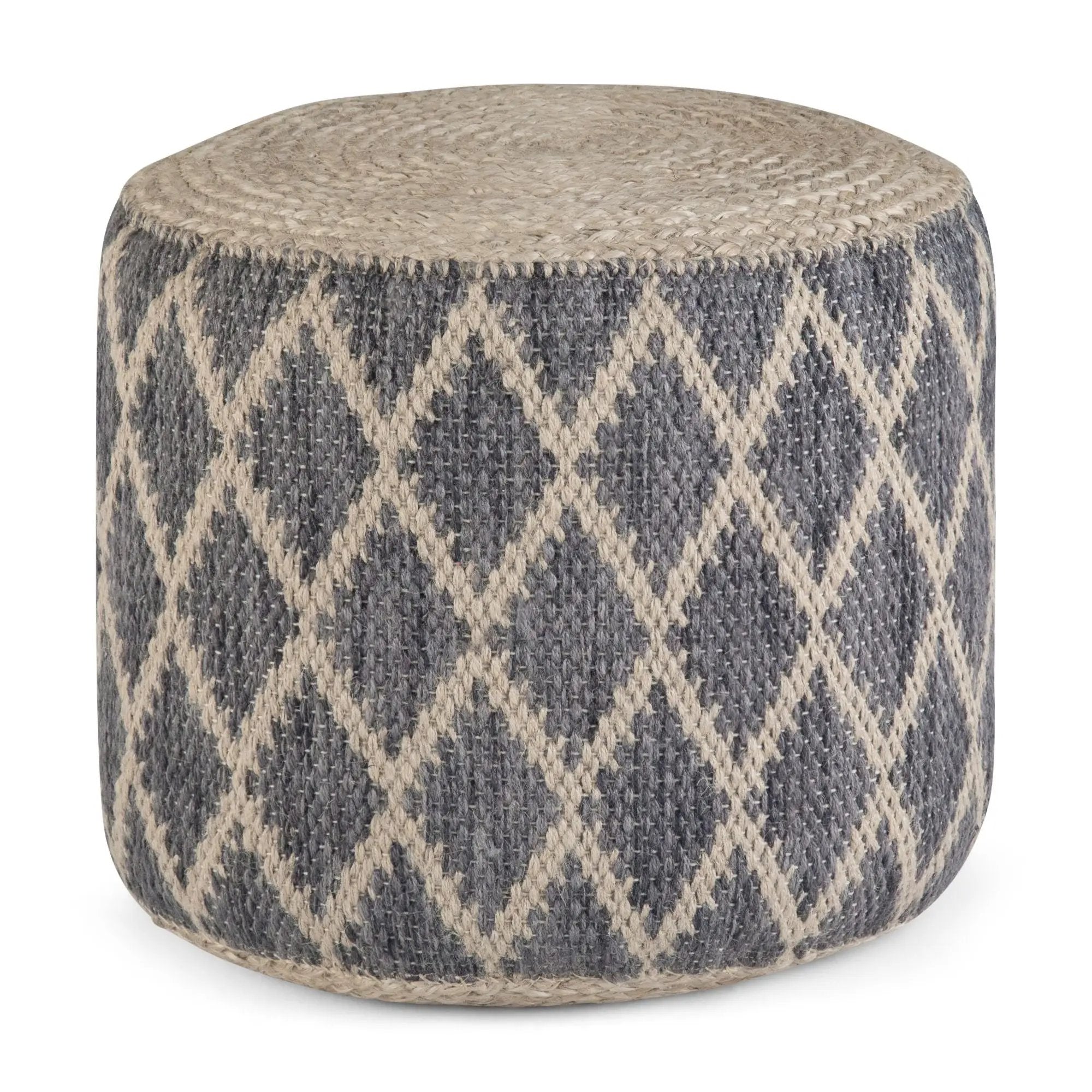 Edgeley - Handcrafted Round Pouf by Unique Piece Furniture
