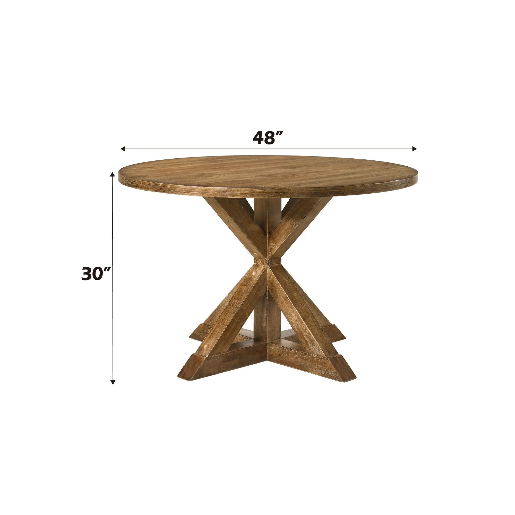 Wallace II - 5 Pieces Dining Room Set - Oak by Unique Piece Furniture