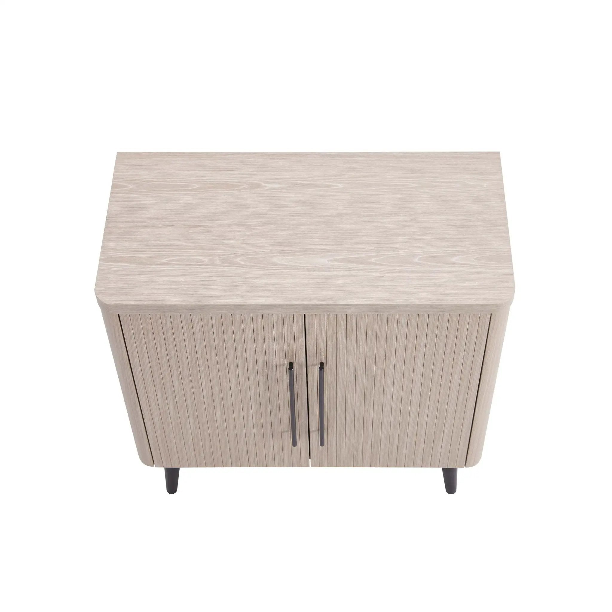 Jodie - Fluted Accent Cabinet - Oak by HouseOfZazla