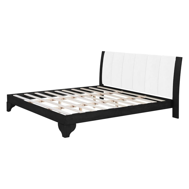King Size Bed Frame Black and White by HouseOfZazla