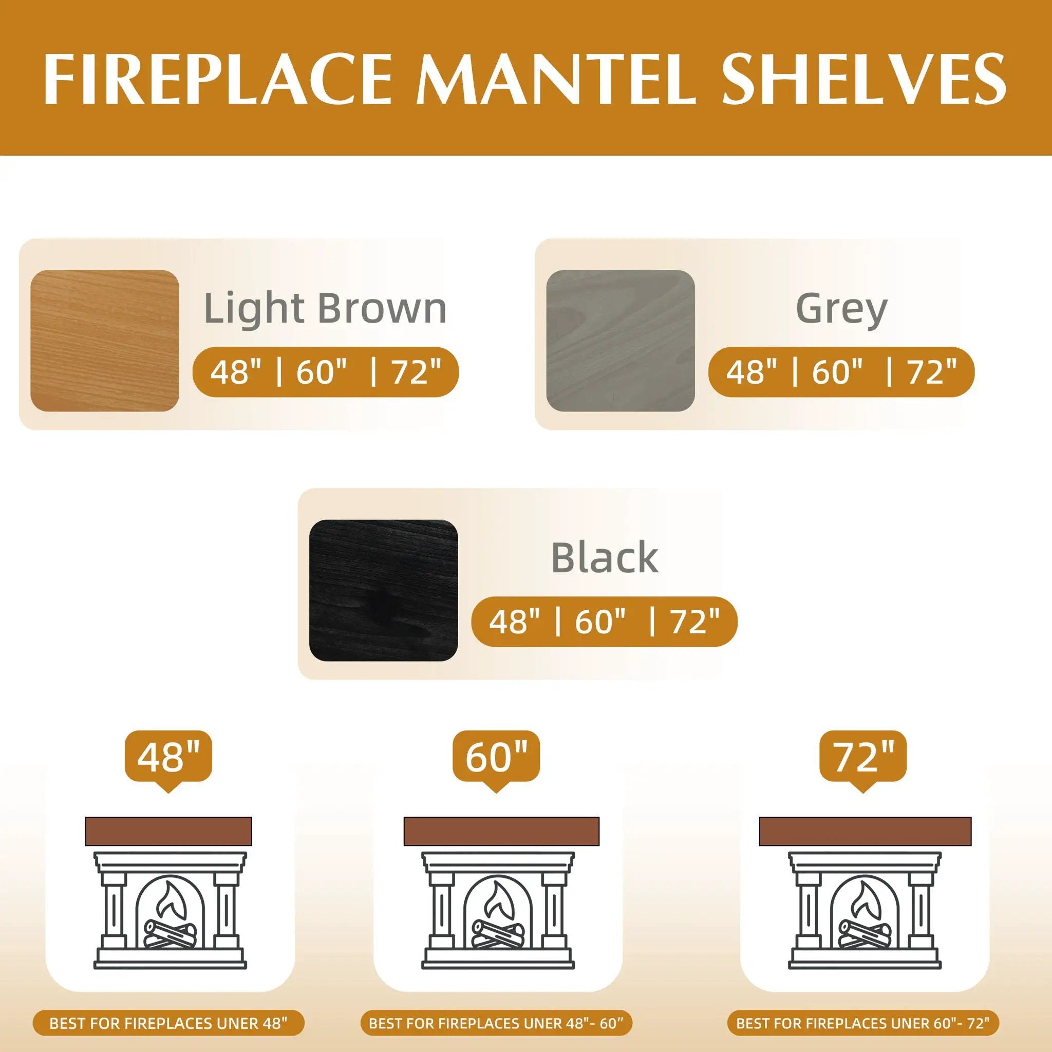 Fireplace Mantel Floating Shelf For Home Decor by Unique Piece Furniture