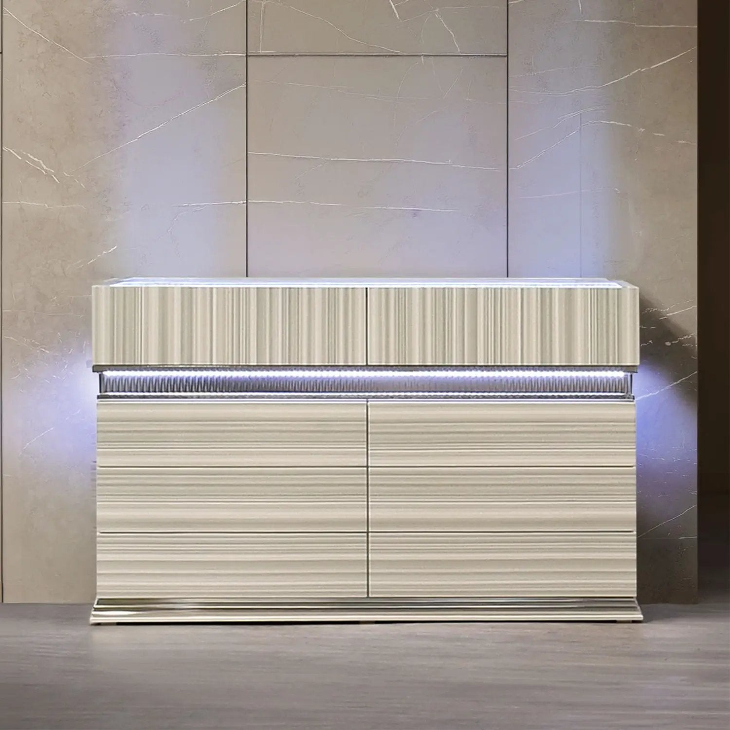 Leonor - 6 Drawer Dresser - Gray by HouseOfZazla