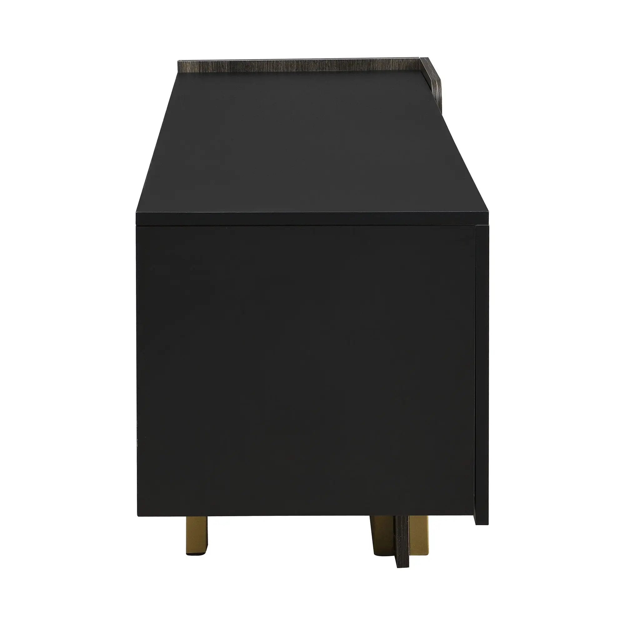 TV Stand With 1 Drawer, 2 Cabinets And Adjustable Shelves by HouseOfZazla