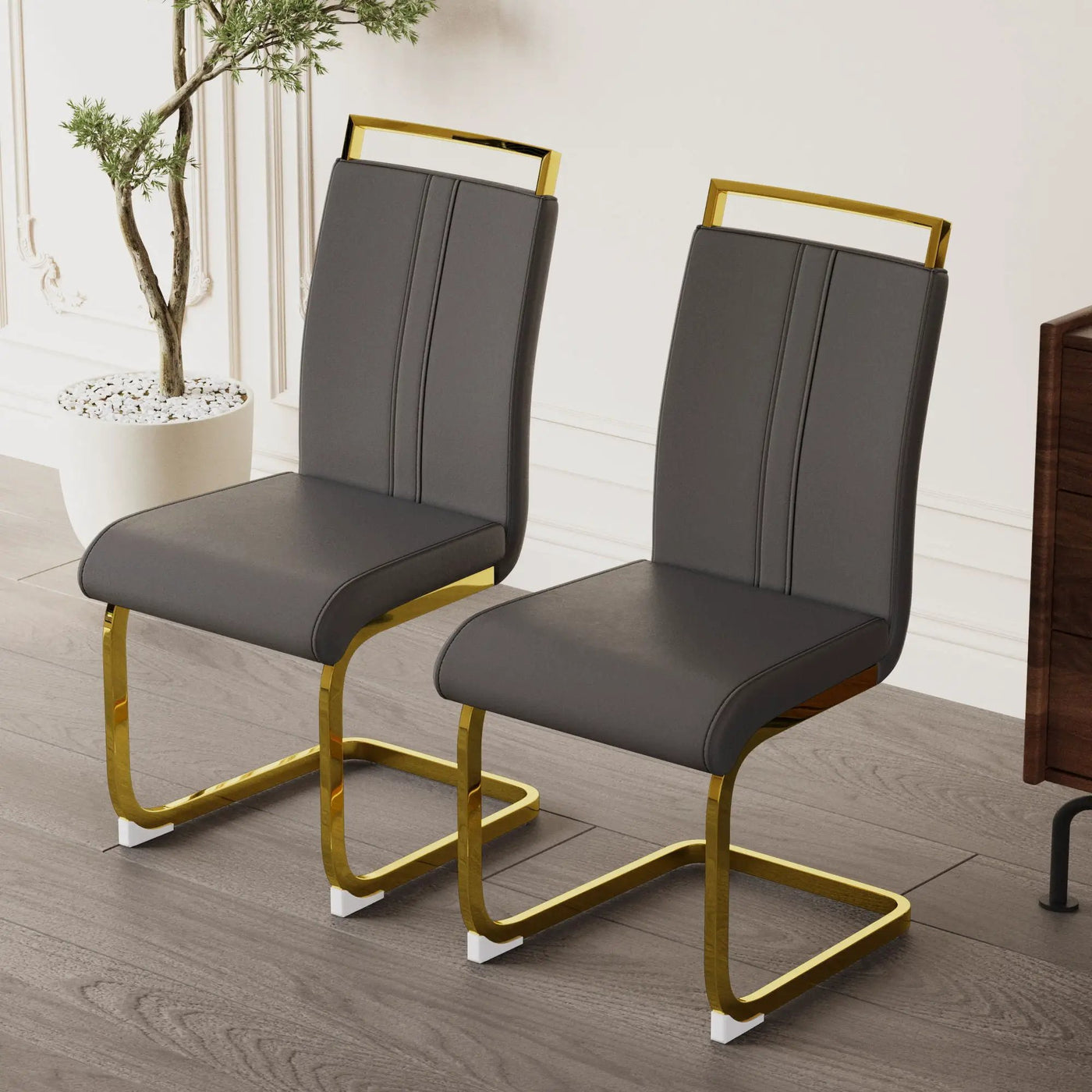 Side Dining Room Chair, Padded Seat High Back by Unique Piece Furniture