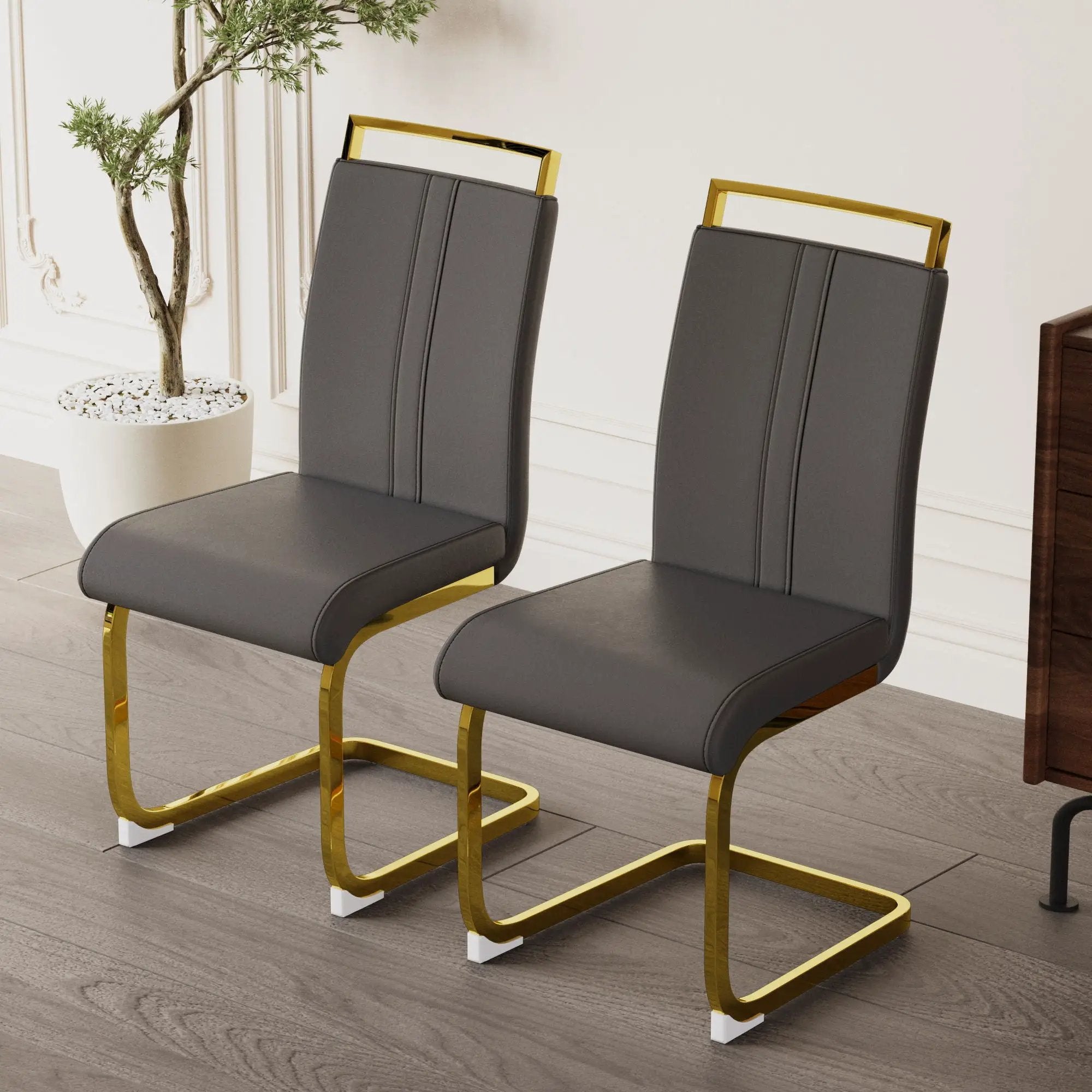 Side Dining Room Chair, Padded Seat High Back by HouseOfZazla