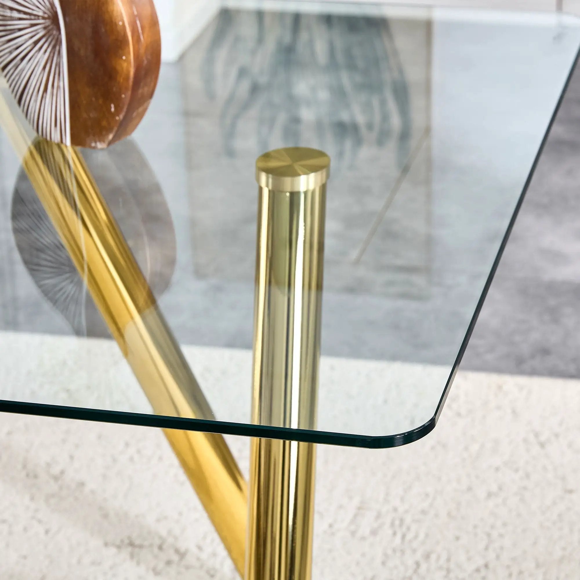 Dining Table With Transparent Surface
