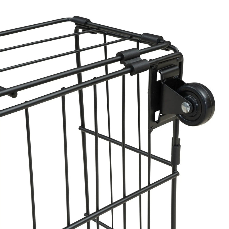 Full Over Twin-Twin Triple Bunk Bed With Drawers And Staircase - Black by HouseOfZazla