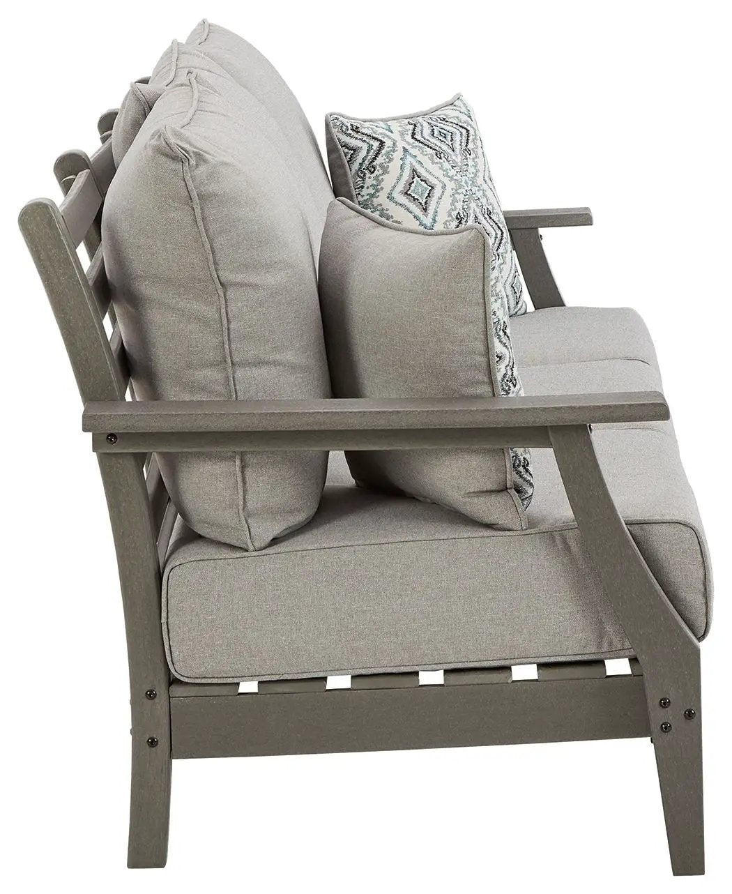 Visola - Sofa with Cushion - Gray by Unique Piece Furniture