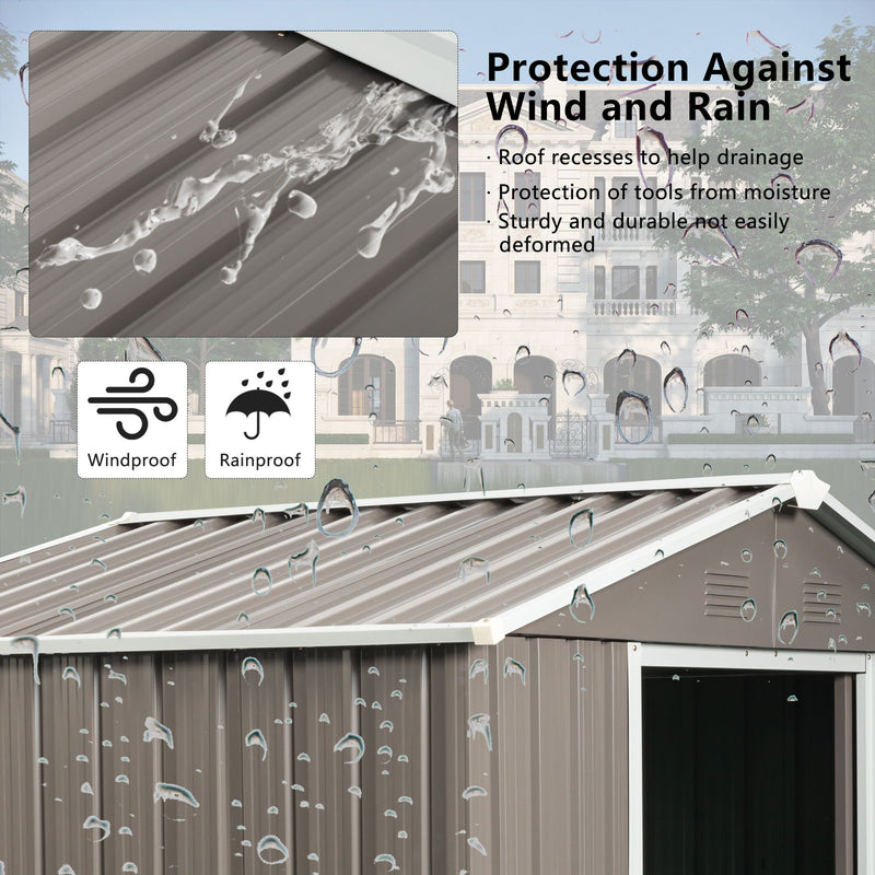 Outdoor Metal Storage Shed by HouseOfZazla