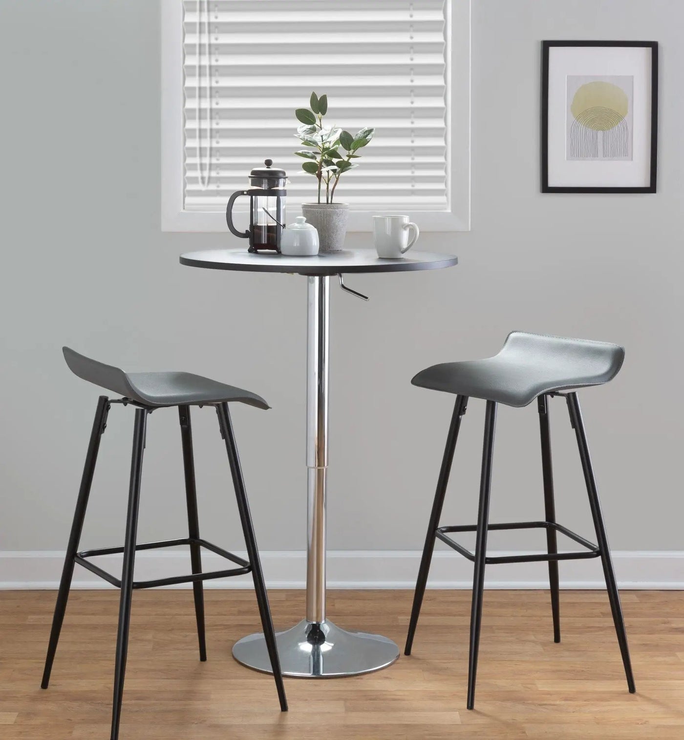 Ale - Contemporary Fixed-Height Bar Stool (Set of 2) by HouseOfZazla