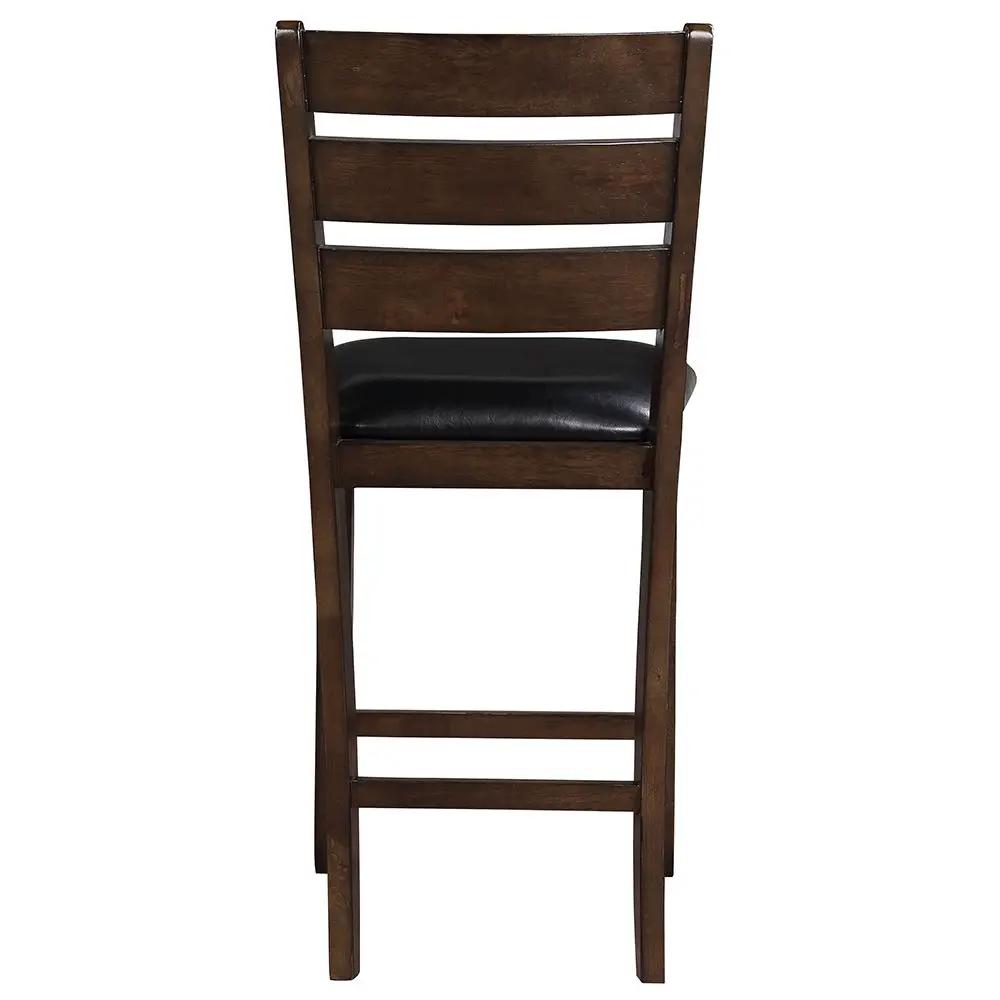 Urbana - Counter Height Chair (Set of 2) - Black Synthetic Leather & Espresso by Unique Piece Furniture