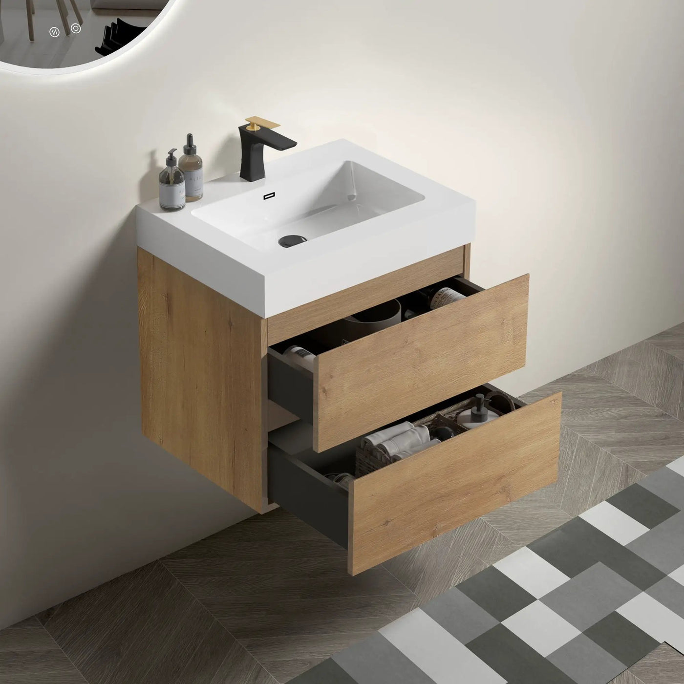 Alice Wall Mounted Bathroom Vanity with Sink by HouseOfZazla