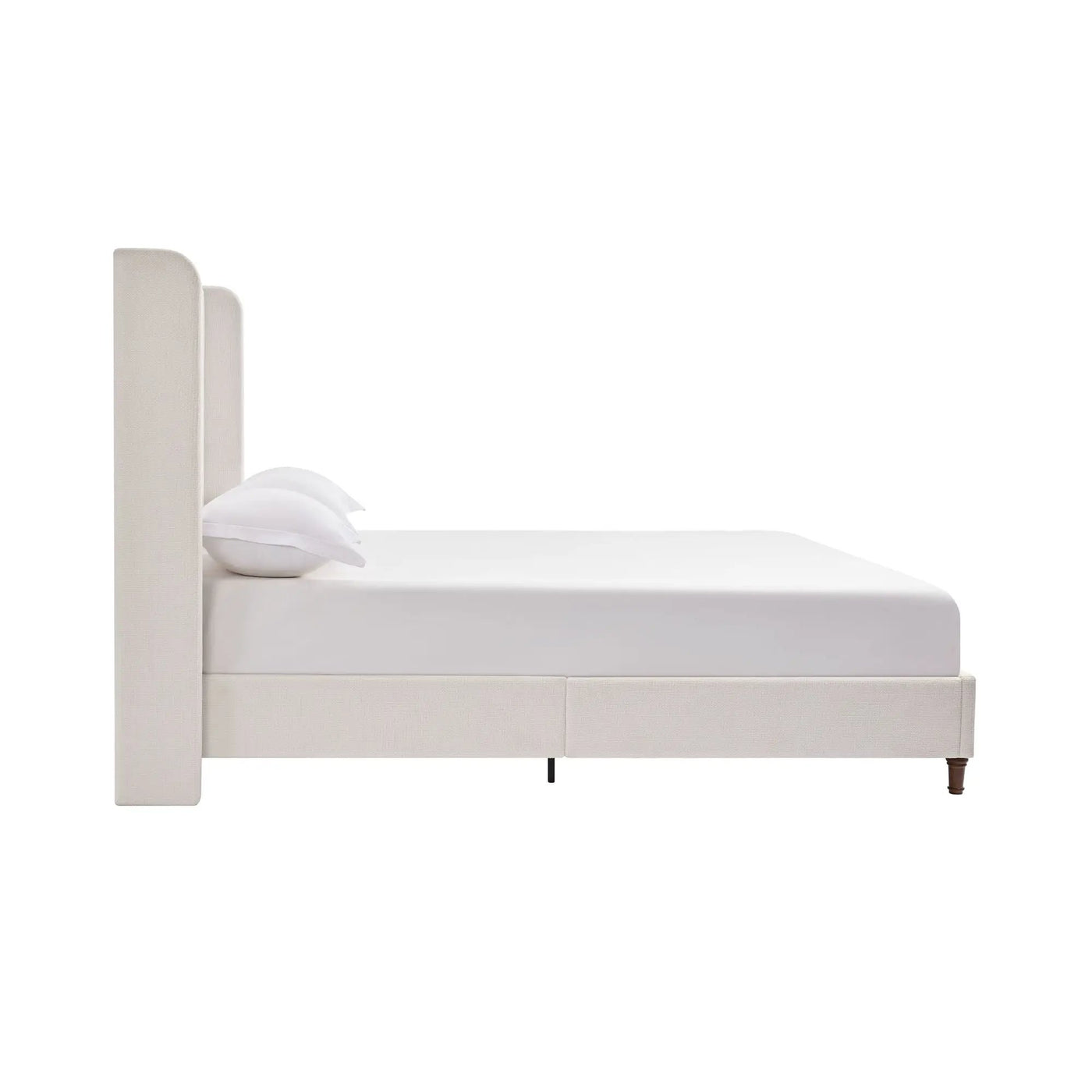 Harper - Tall Headboard Upholstered Bed / High Headboard / Elegant Simplicity / No Box Spring Needed by HouseOfZazla