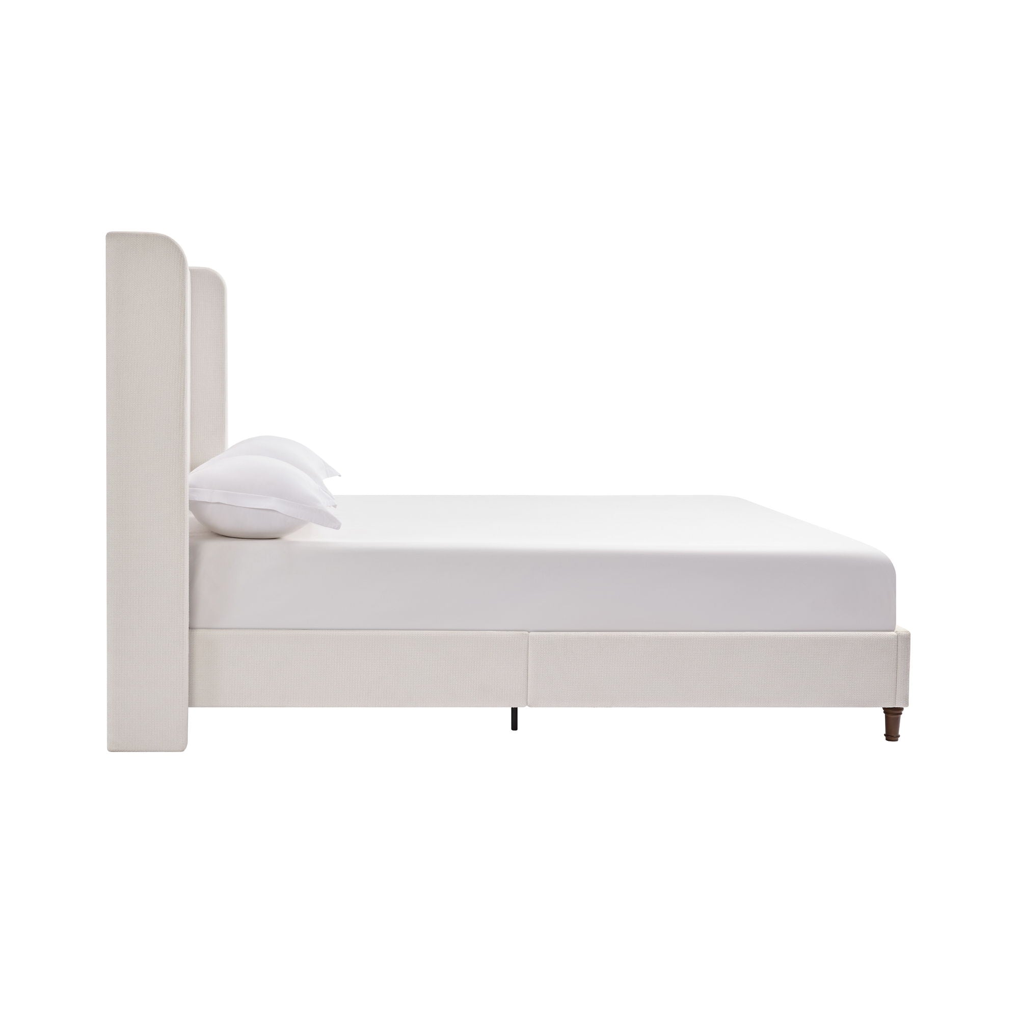 Harper - Tall Headboard Upholstered Bed / High Headboard / Elegant Simplicity / No Box Spring Needed by HouseOfZazla