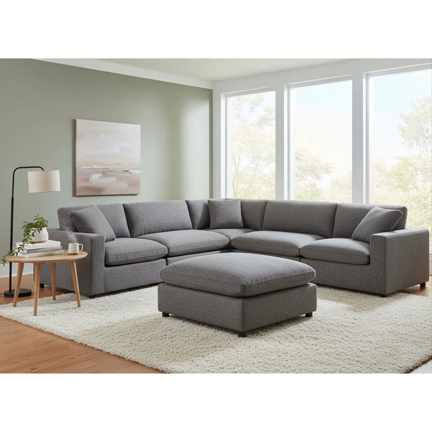 Cassandra - Sofa With Ottoman by HouseOfZazla