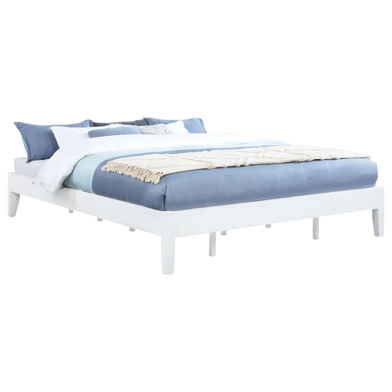 Hounslow California King Universal Platform Bed White by Unique Piece Furniture