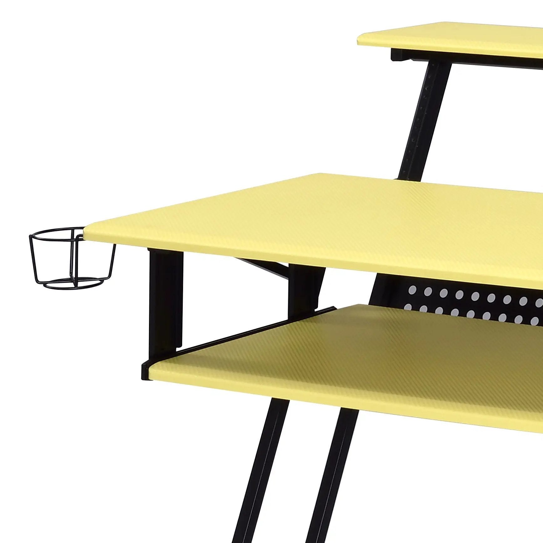 Suitor - Music Recording Studio Desk - Black / Yellow by HouseOfZazla
