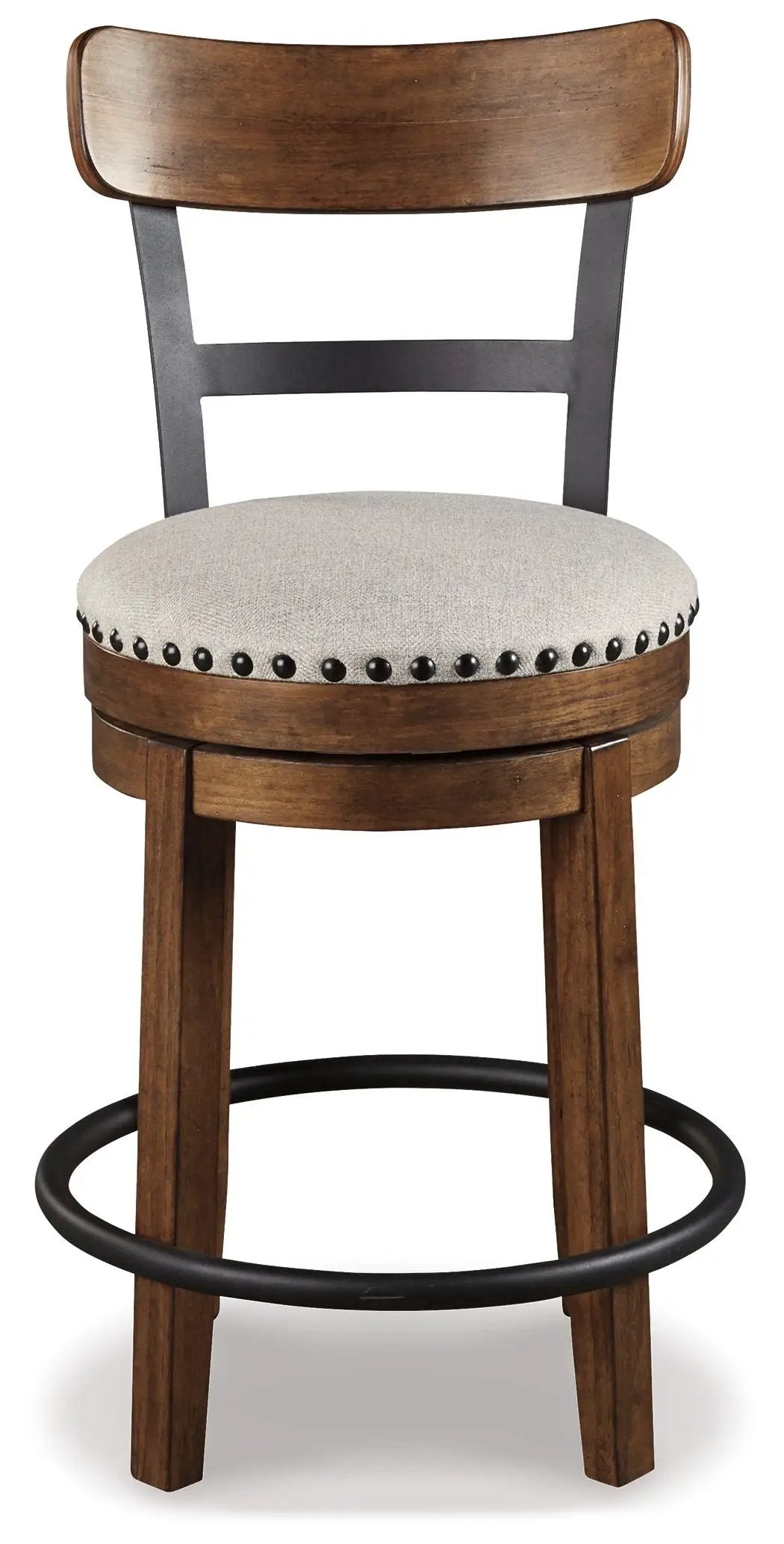 Valebeck - Full Back Swivel Stool by Unique Piece Furniture