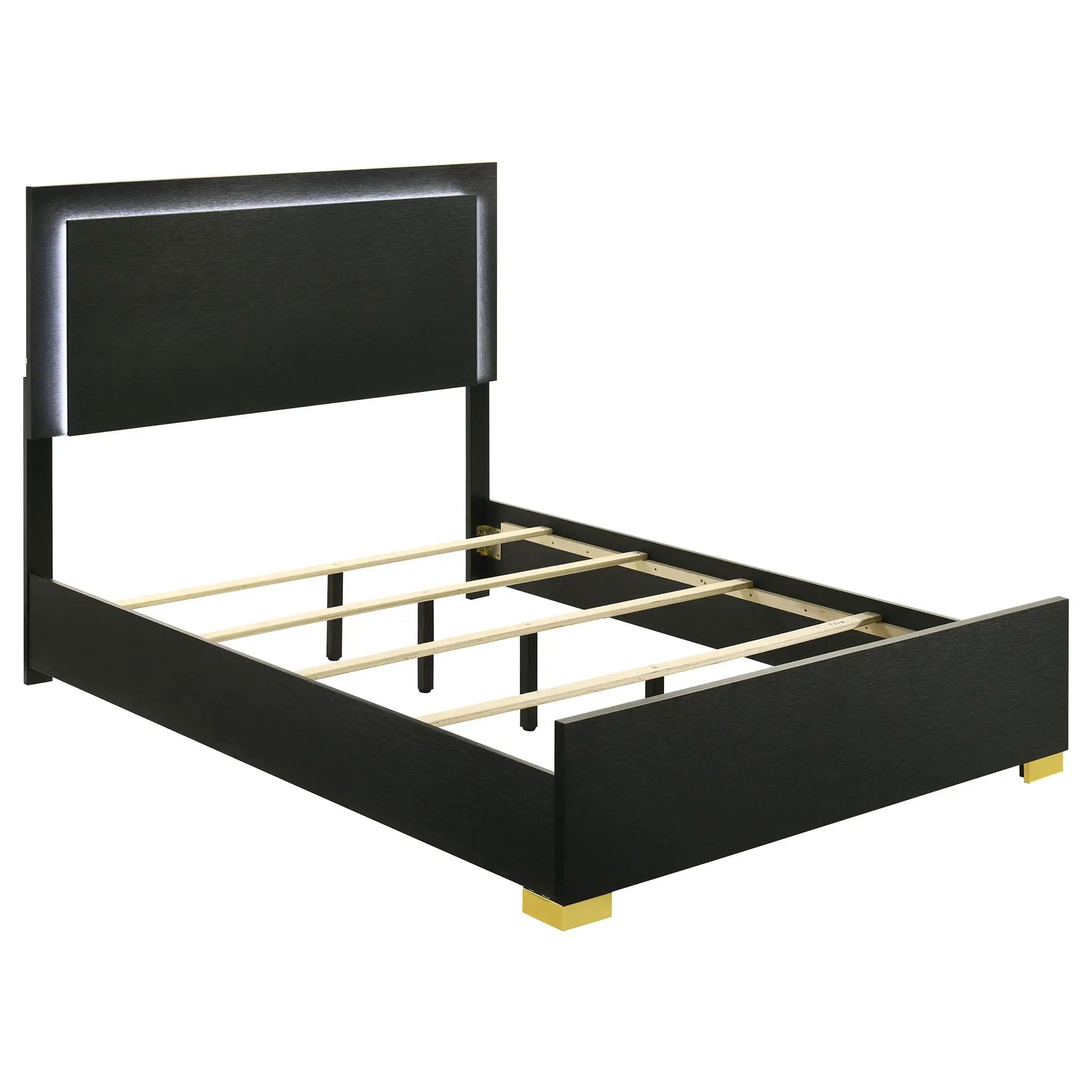 Jeremiah - LED Panel Bed With Touch Controlled Lighting by HouseOfZazla