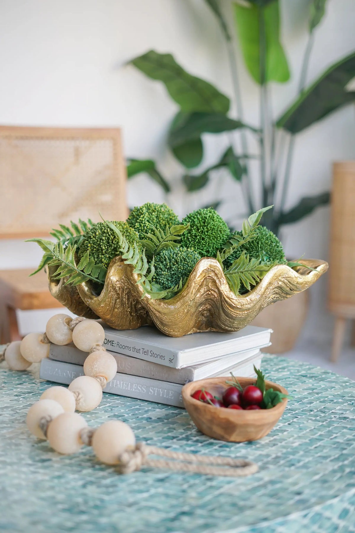 19.7x10.6x5.5" Decorative Shell Bowl by HouseOfZazla