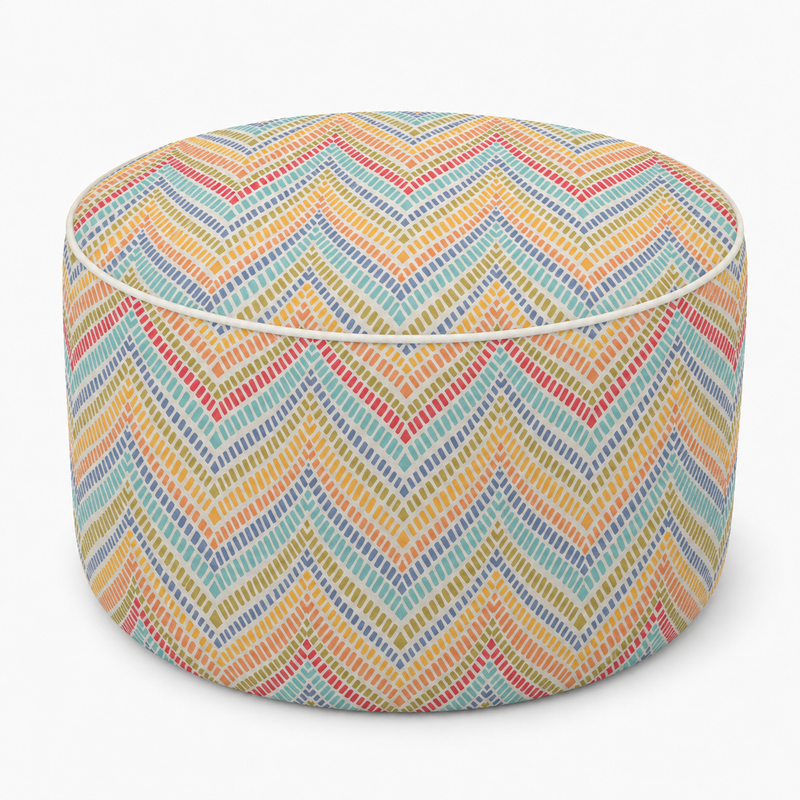 Outdoor Inflatable Ottoman 21"x21"x9" by HouseOfZazla