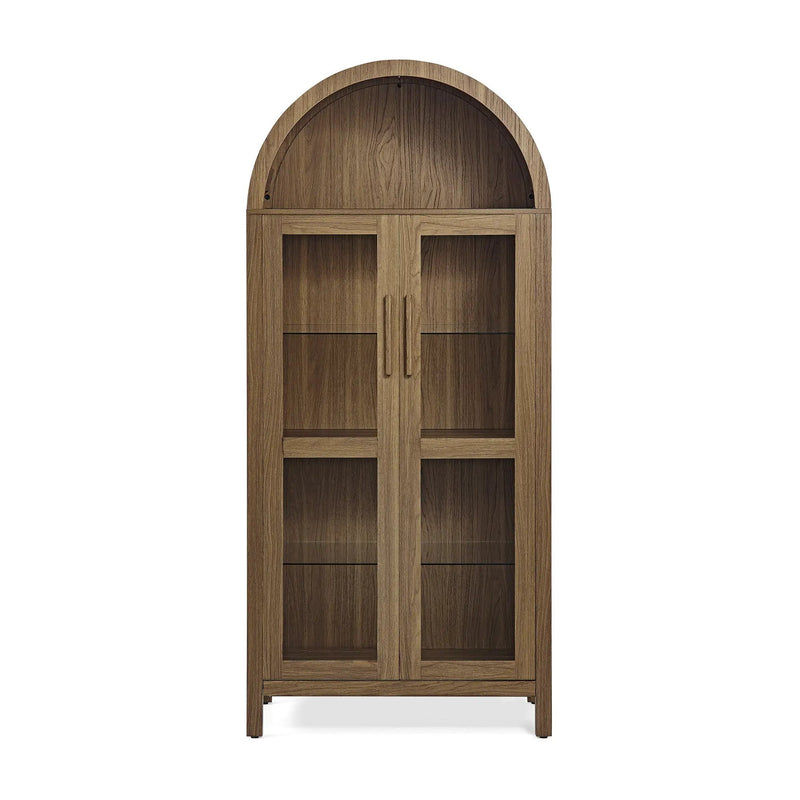 High Arched Storage Cabinet with Lamp by HouseOfZazla