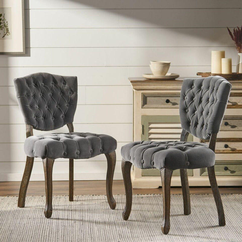 KD Tufted Chair (Set of 2) by HouseOfZazla