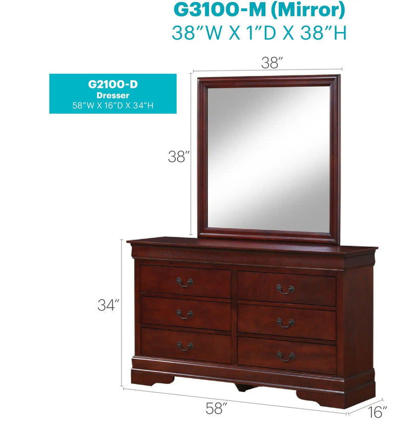 Louis Phillipe - Bedroom Dresser by Unique Piece Furniture