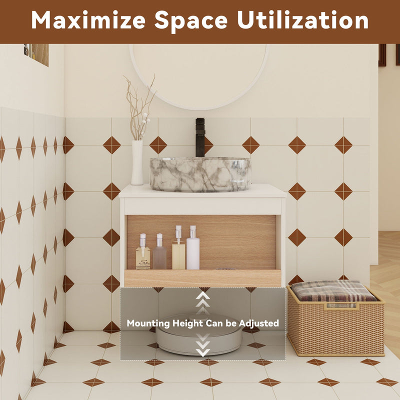 Floating Bathroom Vanity With Vessel Sink by Unique Piece Furniture