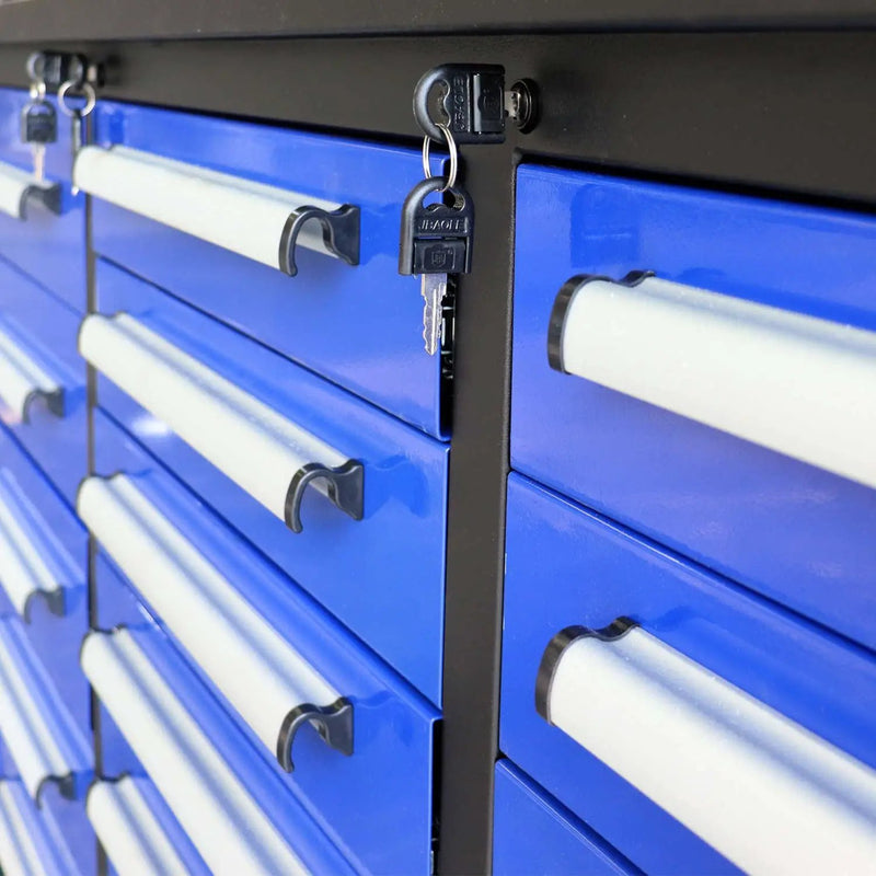 10ft Workbench Storage Cabinet with 35 Drawers by Chery Industrial